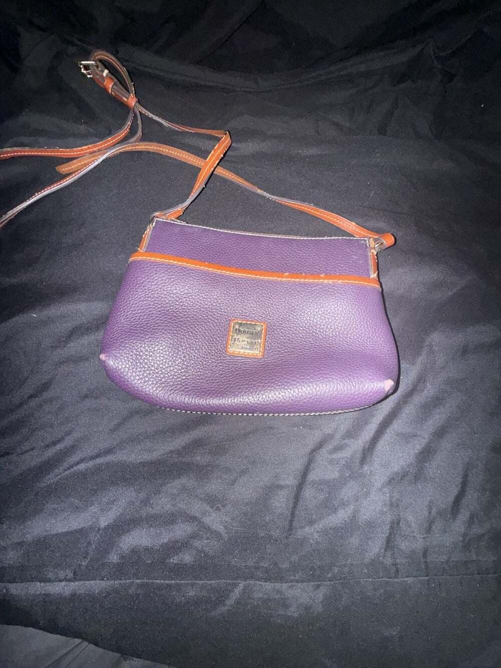 Dooney & Bourke Pebble Grain Leather Crossbody - Deep Violet
